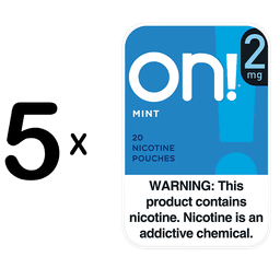 On! Mint 5 For 2mg nicotine pouches
