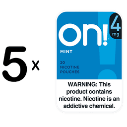 On! Mint 5 For 4mg nicotine pouches