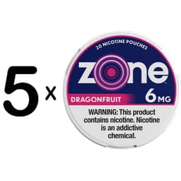 Zone Dragon Fruit 5 For 6mg nicotine pouches