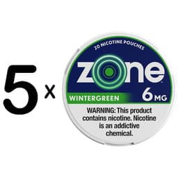 Zone Wintergreen 5 For 6mg nicotine pouches