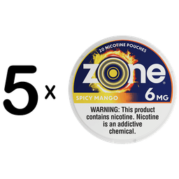 Zone Spicy Mango 5 For 6mg nicotine pouches