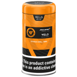 VELO X Mclaren Formula 1 Team Limited Edition Tin Velo Plus Citrus Chill 6mg nicotine pouches